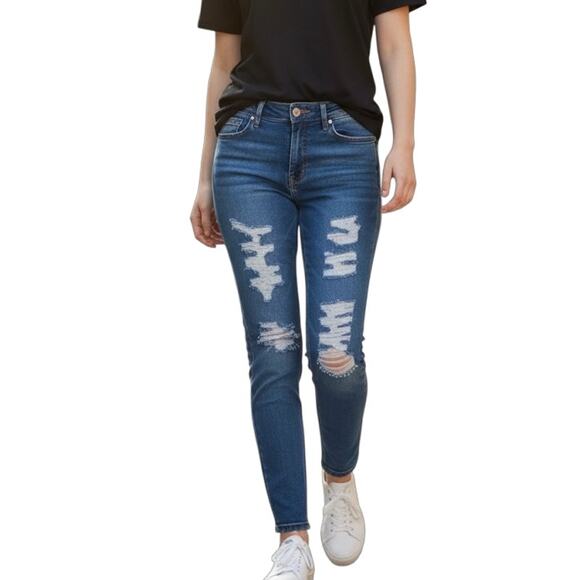 Pacsun Women's Perfect Fit Jegging Jeans Size 24 Skinny Distressed Stretch Denim - Picture 1 of 10